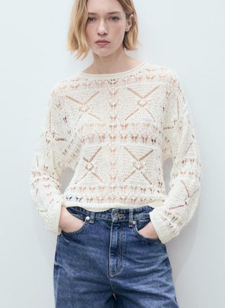 Oversized Openwork Knitted Sweater - pzsku/Z839618049DBB9CAAC2E3Z/45/_/1743749279/b39c4950-b01f-48d5-b3d7-afefd288d9b2