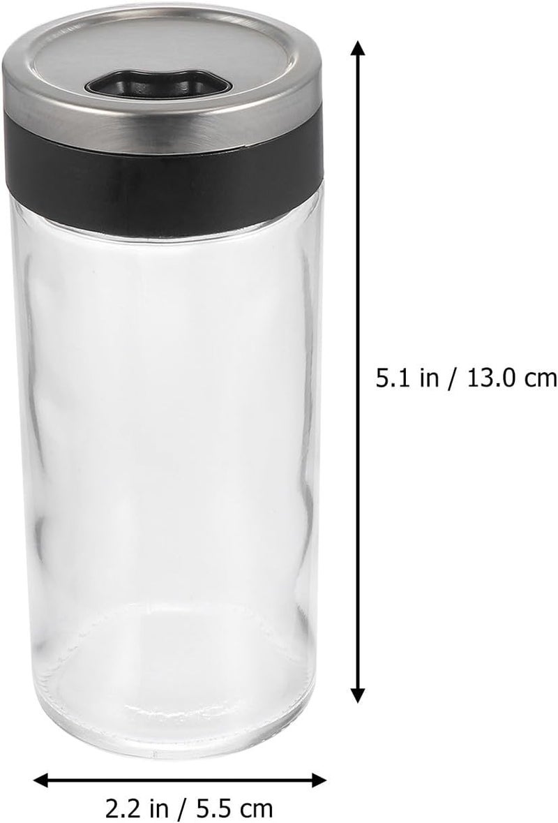 TOYANDONA Glass Kitchen Seasoning Jars 150ml Set of 4, Salt and Pepper Spice Storage Bottles, Condiment Containers for Cooking and Dining Organization Random Color - Image 2