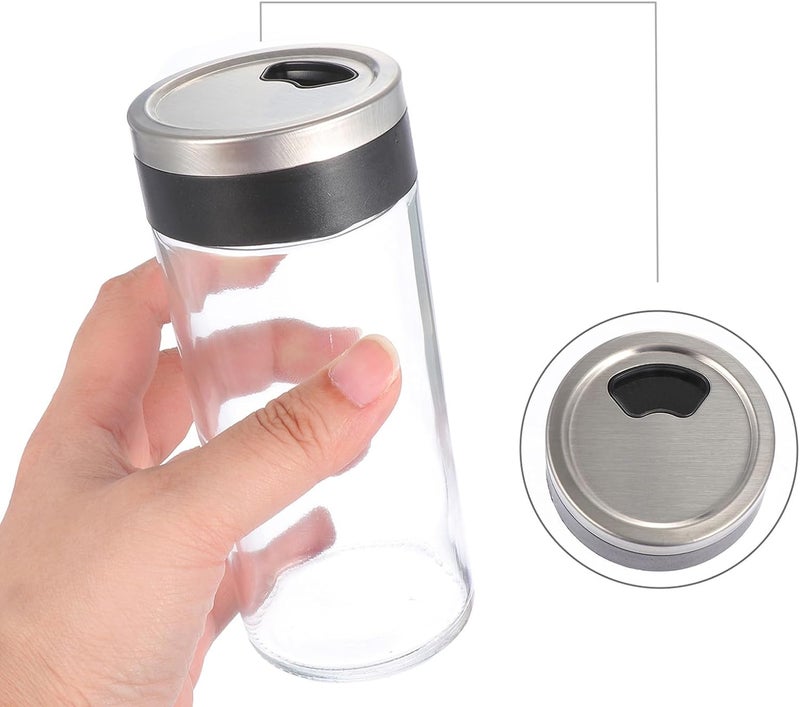 TOYANDONA Glass Kitchen Seasoning Jars 150ml Set of 4, Salt and Pepper Spice Storage Bottles, Condiment Containers for Cooking and Dining Organization Random Color - Image 4