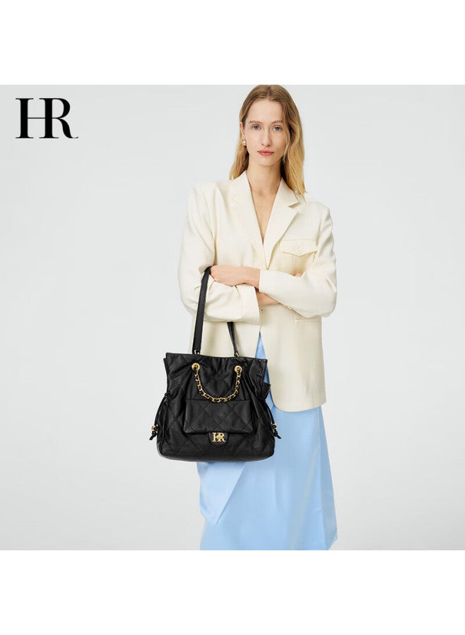 Hr Handbag, Women's Large Capacity Casual Shoulder Underarm Bag, Light Luxury Diamond Pattern Women's Purse, Birthday Gift - Image 2