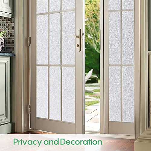 GREEWELT Frosted Films for Home & Office Glass Partition/Glass Door/Bathroom | Self Adhesive | Film Peel and Stick | Privacy Mirror Glass Film | 16 x 78 Inch - Image 5