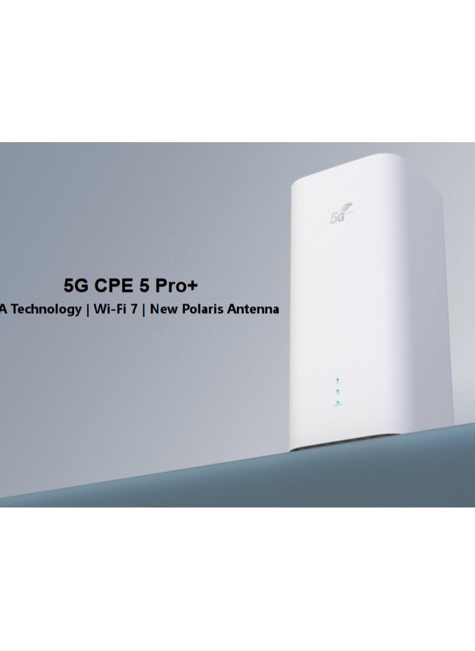 راوتر 5G CPE 5 PRO + راوتر انترنت WIFI7 وسرعه انترنت تصل الى 3600 ميقا في الثانيه