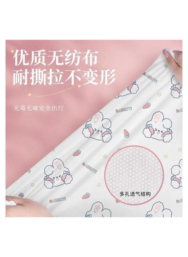 🛏️طقم أغطية سرير للسفر للاستخدام مرة واحدة، غطاء سرير كامل خالٍ من البلاستيك من 3 قطع مع واقيات للوسائد، وملاءات سفر للاستخدام مرة واحدة للفنادق والنزل والمساكن الطارئة - Image 3