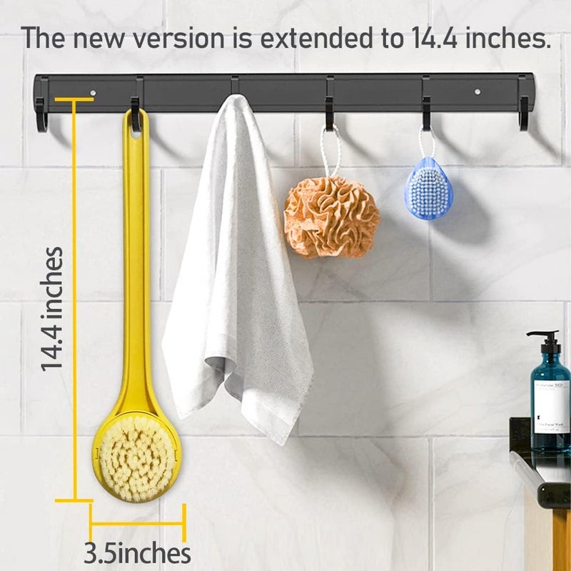 Tuklye Little Yellow Eagle Bath Brush Softer bristles Long Handle Suitable for Children Aged 312 Cleaning Sweat Stains and Beauty Bath Wet or Dry Brush Bath Brush 14 inch Lemon Yellow - Image 5