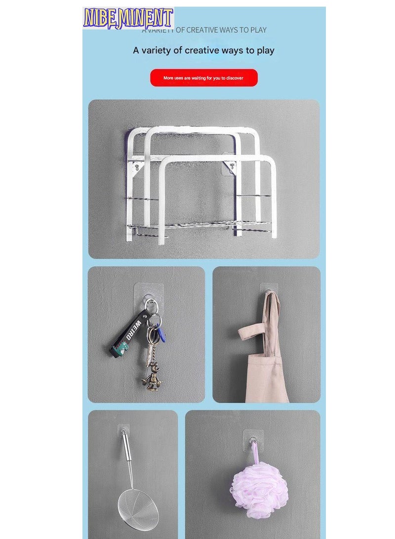 NIBEMINENT 30-Piece No-Drill Picture Hooks - Invisible Heavy Duty Adhesive Wall Hangers for Frames, Canvas & Wedding Photo  - Image 4