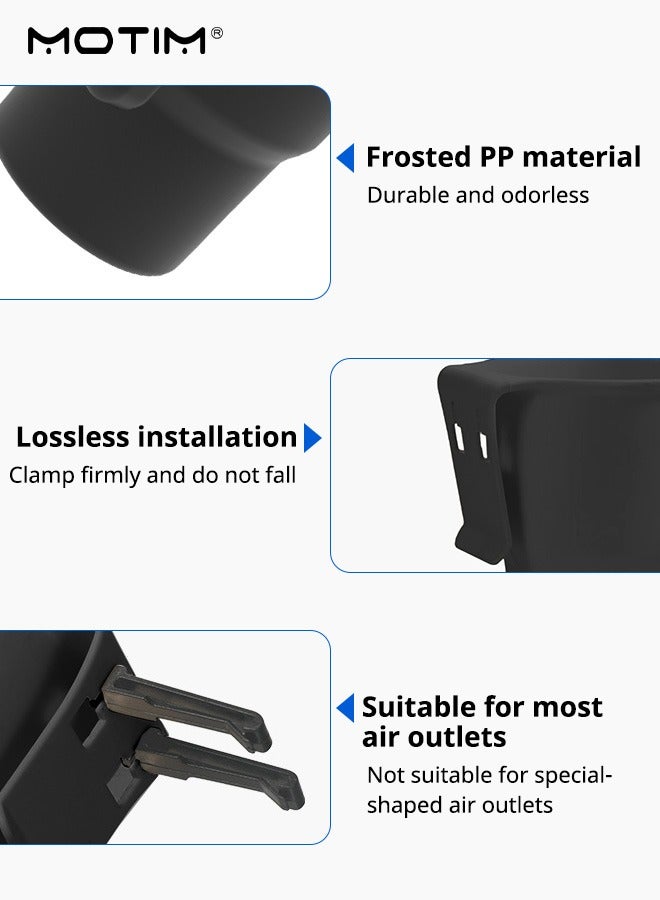 موتيم حامل هاتف 2 في 1 لحامل أكواب السيارة، رف تخزين متعدد الوظائف لزجاجات القهوة والمشروبات مع حامل هاتف، ابقَ منظمًا، مستلزمات السفر بالسيارة تناسب معظم المركبات والهواتف - Image 5