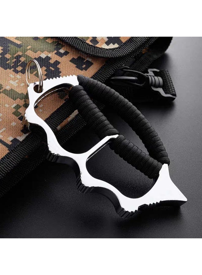 Silver knuckles-4 Finger Ring for Adult Self-Defense