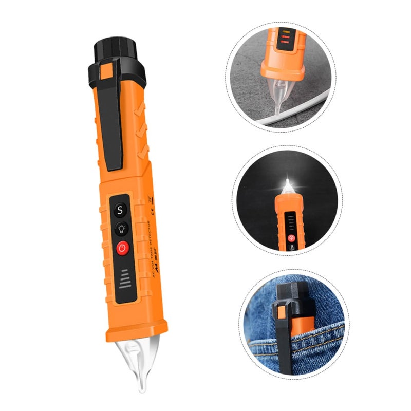 قلم اختبار الجهد بدون تلامس مع مصباح يدوي، أداة كهربائية متعددة الوظائف لسلامة المنزل - Image 4