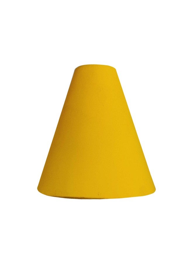 Improvhome Round Floral Lamp Shade (10 Inches, Yellow) - Image 1