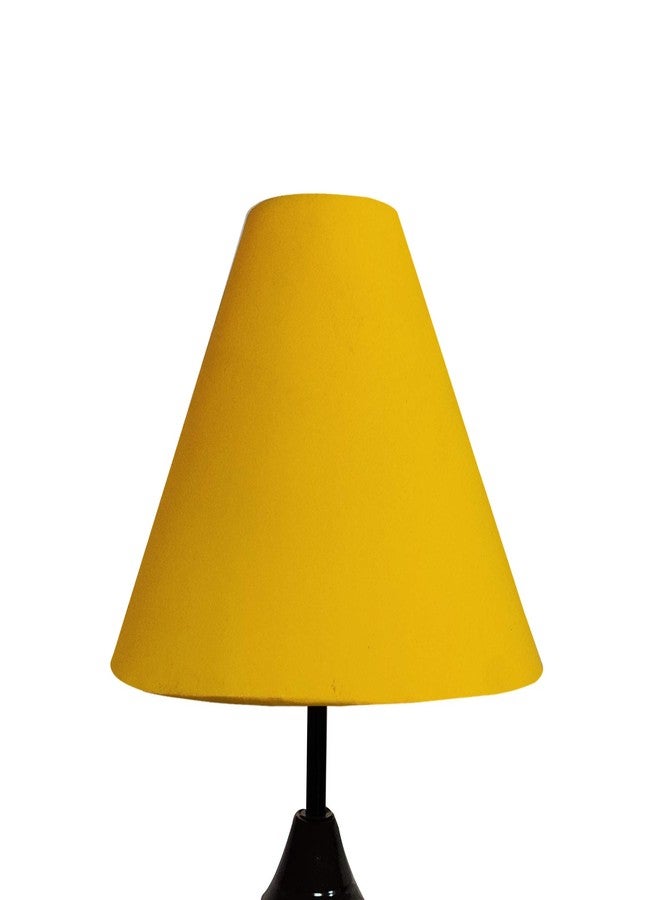 Improvhome Round Floral Lamp Shade (10 Inches, Yellow) - Image 5
