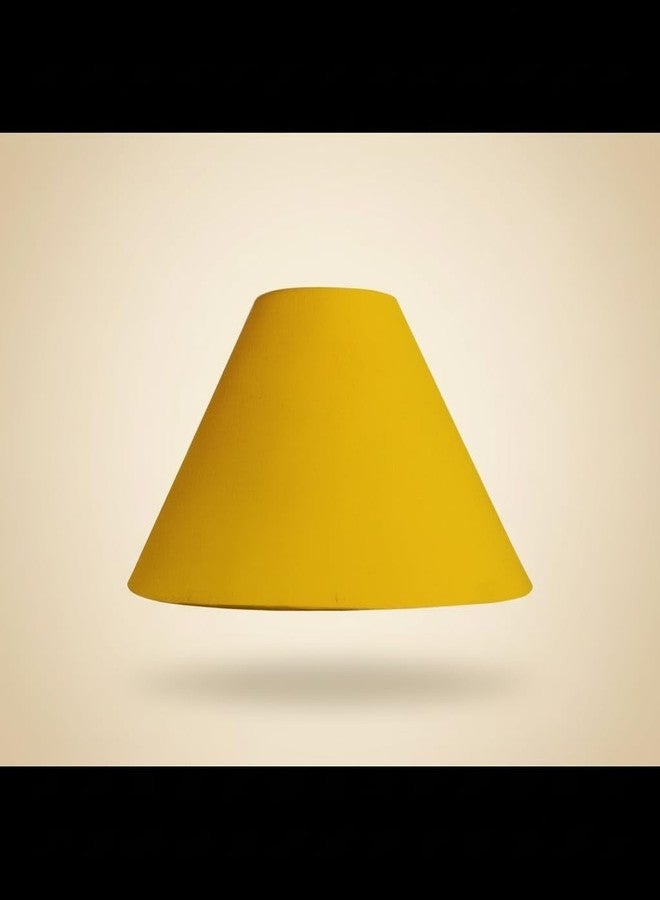 Improvhome Round Floral Lamp Shade (10 Inches, Yellow) - Image 4