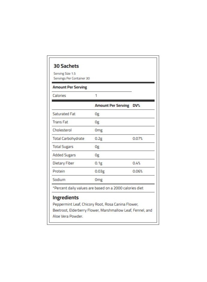 OptiTect Mega Tea Organic - Soothing Digestive Blend with Mint, Dandelion Root, Nisreen Flower, and More - 30 Sachets - Image 2