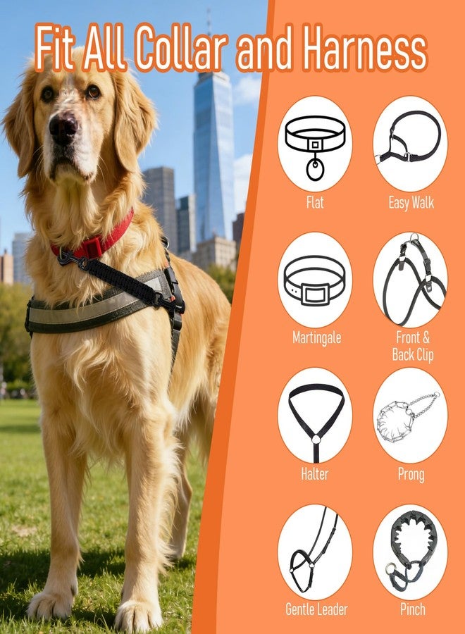 Thrymme Dog Collar Safety Clip, Adjustable Backup Clip for Dog Harnesses, Handmade Backup Safety Strap, Double-Ended Collar Leash(Black) - Image 3