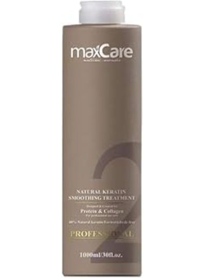 Maxcare Professional Natural Keratin Smoothing Hair Treatment, Step 2,1000ml - Image 1