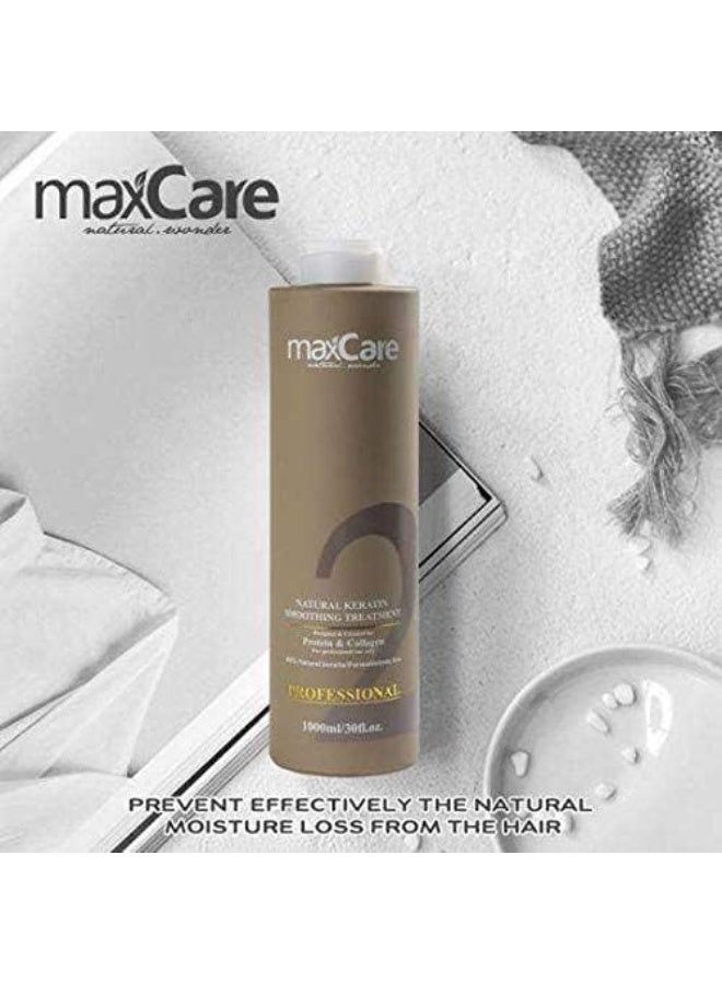 Maxcare Professional Natural Keratin Smoothing Hair Treatment, Step 2,1000ml - Image 2