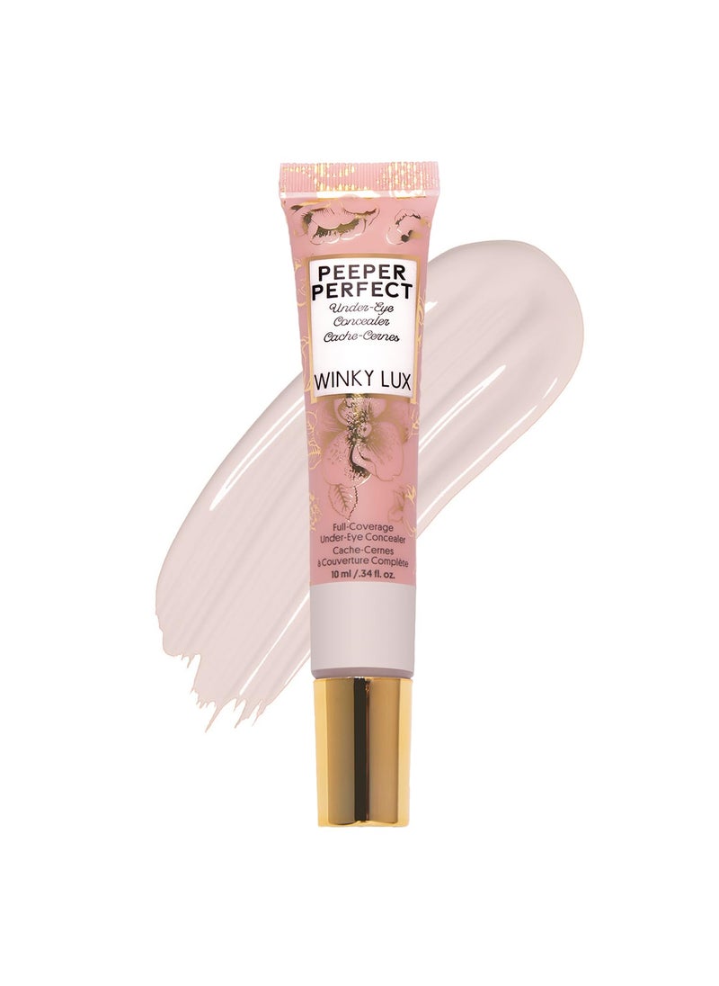 Winky Lux Winky Lux Peeper Perfect Under Eye Concealer Makeup  Eye Brightener Full Coverage Concealer for Dark Circles Color Corrector  Eye Primer With Collagen Hyaluronic Acid  Vitamin E Very Fair 