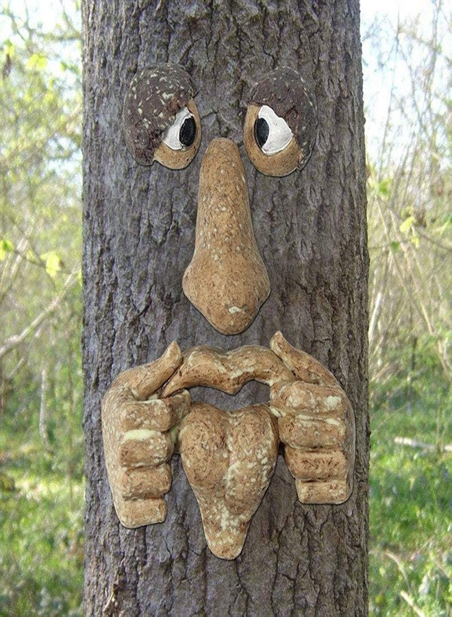 SASKATE Resin Tree Face Decor, Realistic Facial Features, Night Light Design, Easy To Hang, Brown, G Size, Modern Style, Tree & Animal Theme, Easter & Halloween Decor - Image 4