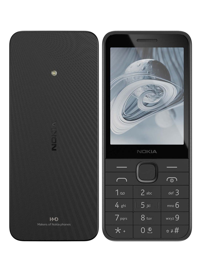 نوكيا 215 ثنائي الشريحة، أسود، 64 ميجابايت من ذاكرة الوصول العشوائي، 128 ميجابايت، 4G - إصدار الشرق الأوسط - Image 1