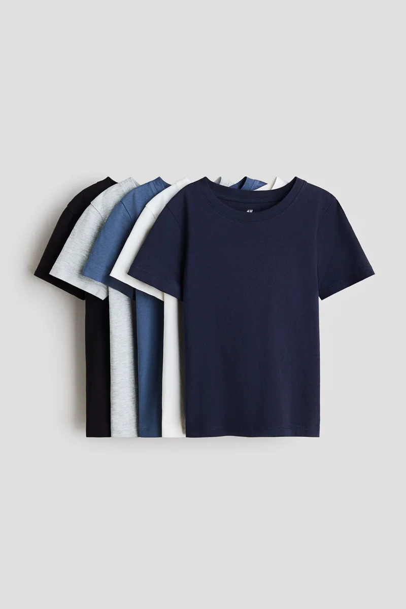 H&M 5-pack cotton T-shirts