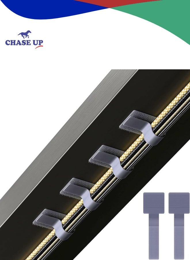 Chase Up 60 pcs Reusable Cable Ties Self Adhesive Cable Ties Adjustable Cord Organizer,Reusable Wire Organizers for Power Extension Cord,Charger cable management - Image 1