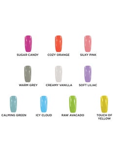 CP Trendies Nail Polish Kit 10 Pcs Colors Pack No -8 | Assorted Color | Nail Enamel | Nail Polish Glitter Gel Nail Art Starter Kit Beauty Gifts Set for Women Girls  - Image 2