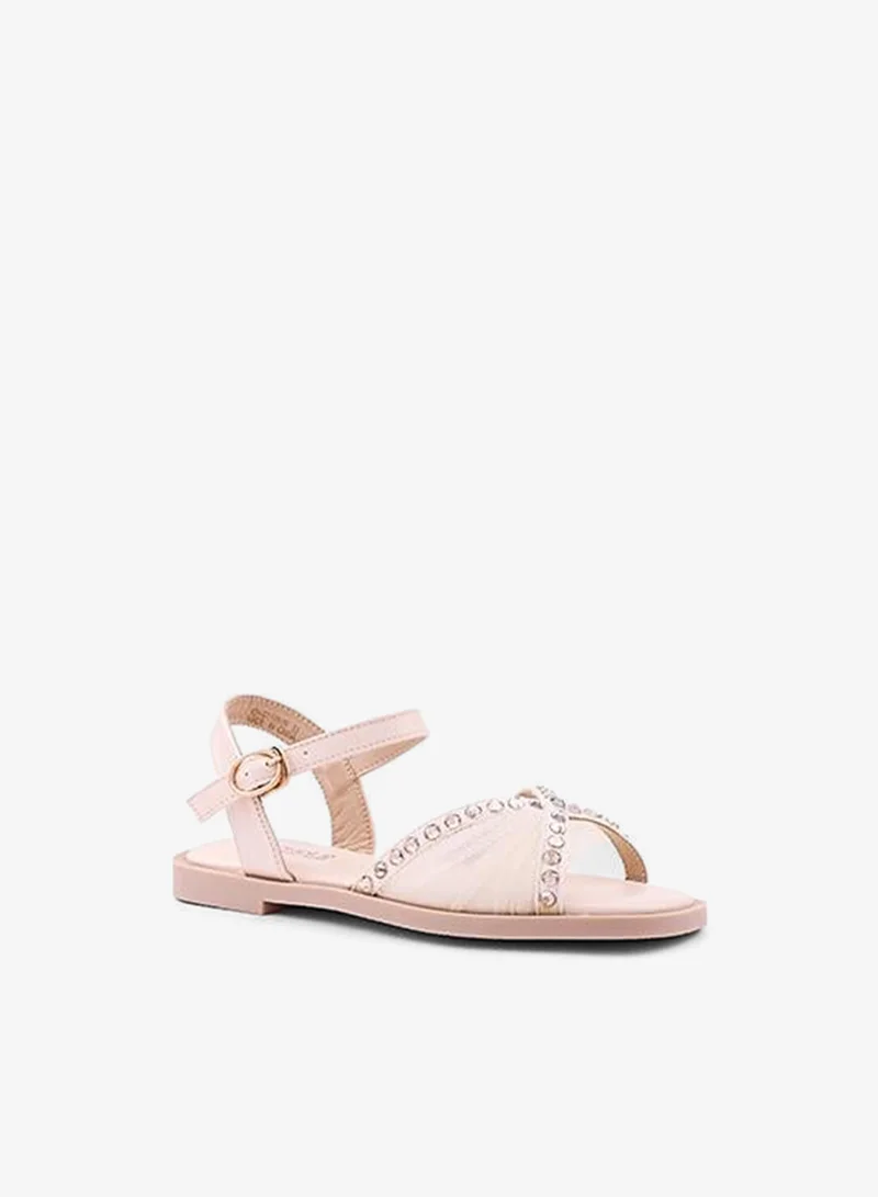 Cuple Girls Flat Ankle Strap Sandals