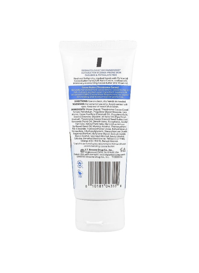 PALMER'S - Palmer's, Cocoa Butter Formula® with Vitamin E, Hand Cream, 3.4 oz (96 g) - Image 1