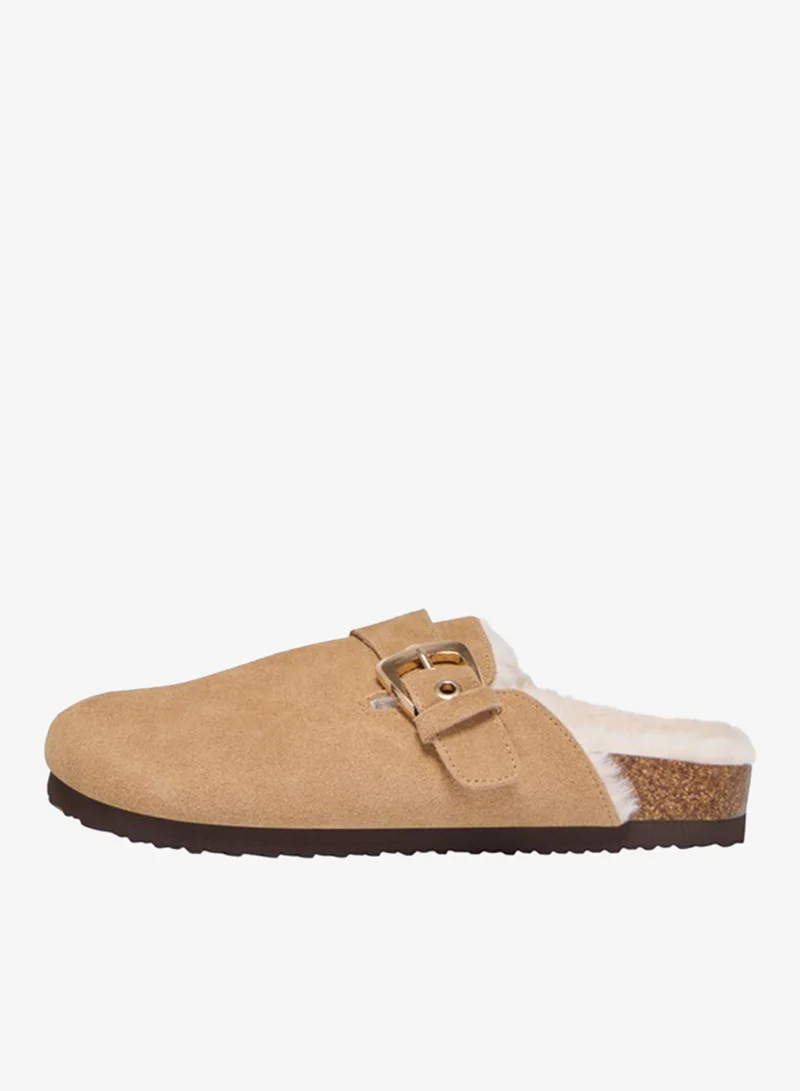 اونلي Huston Warm Buckle Mules