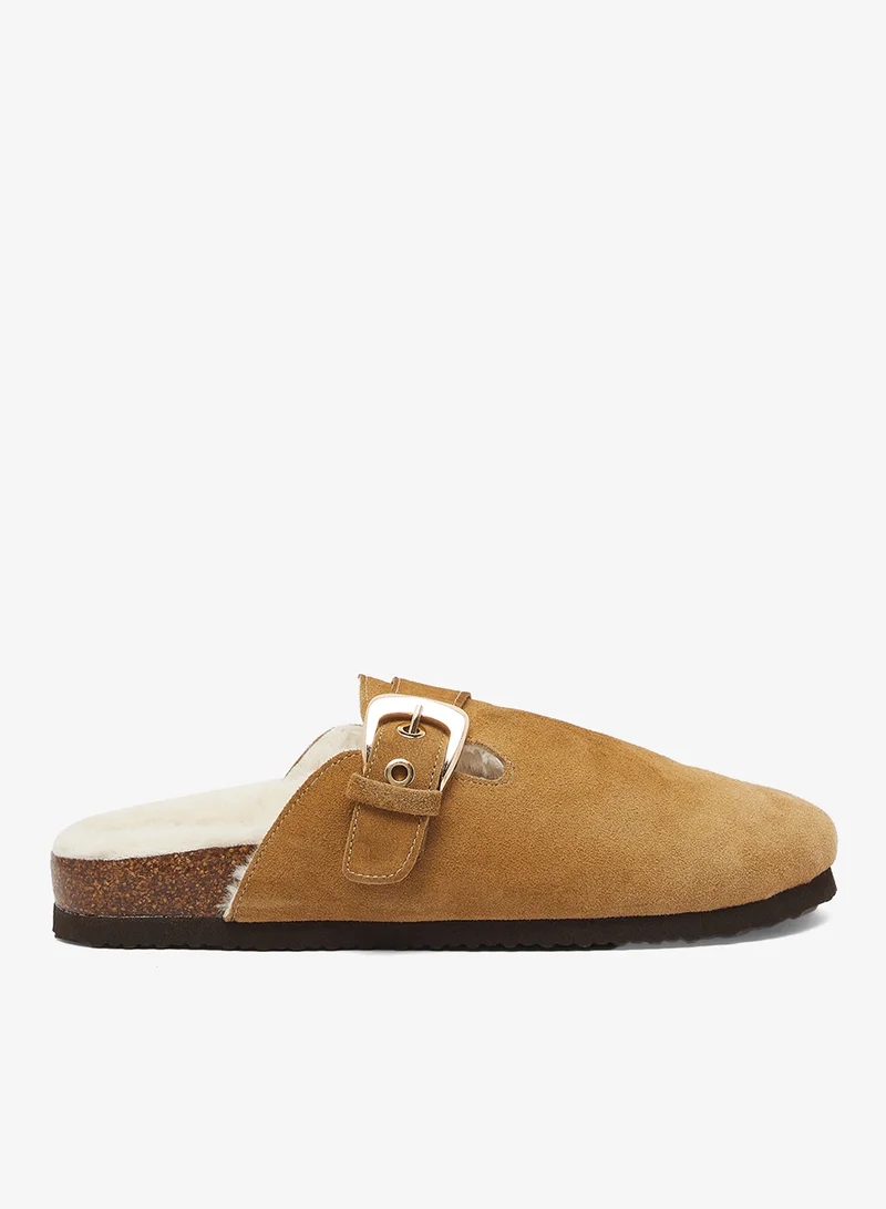 Only Huston Warm Buckle Mules
