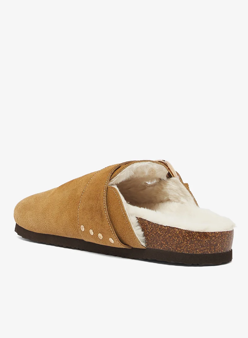 Only Huston Warm Buckle Mules