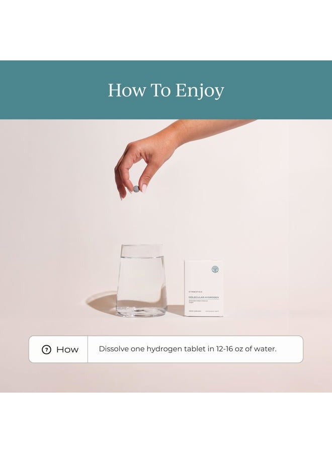 Cymbiotika H2 Molecular Hydrogen Water Tablets with Magnesium, Energy Boost, Gluten Free, Keto Antioxidant Drink, Fast Dissolving Supplements, Helps Fight Inflammation & Stress 30 Tablets, 12 ppm - Image 5