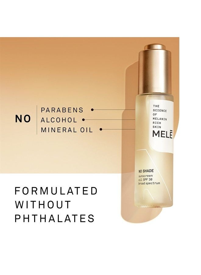 Mele - Sunscreen Oil For UV Protection No Shade SPF 30 Blends In Without a Trace 1 oz, White - Image 1