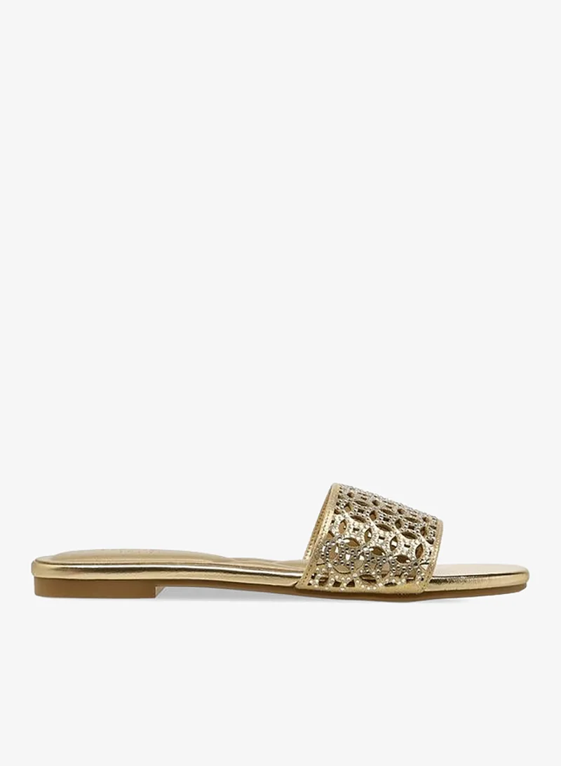 Celeste Women Embellished Slip-On Sandals