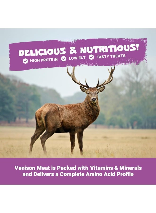 Pets Purest Venison Treats for Dogs, Air-Dried Venison Meat Strips - 100% Natural Dog Chews, Grain Free, Raw, Low Fat Dog Treats Suitable for Puppy & Senior - 100g - Image 5
