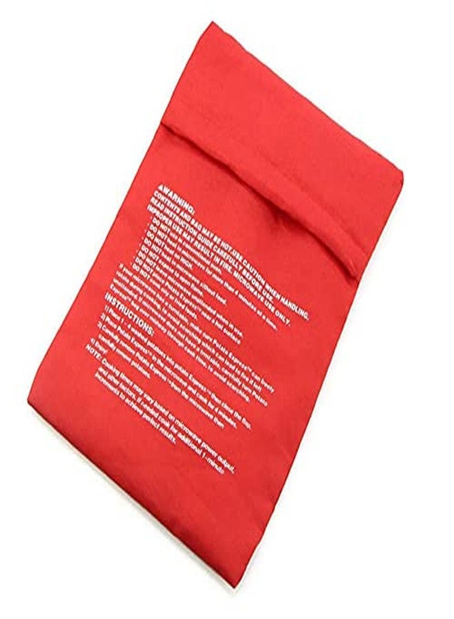 Cafurty 2 PCS Microwave Potato Bag Cooker Reusable Pouch Cooker Microwave Potato Bag,Perfect Potatoes Just in 4 Minutes,Red - Image 3