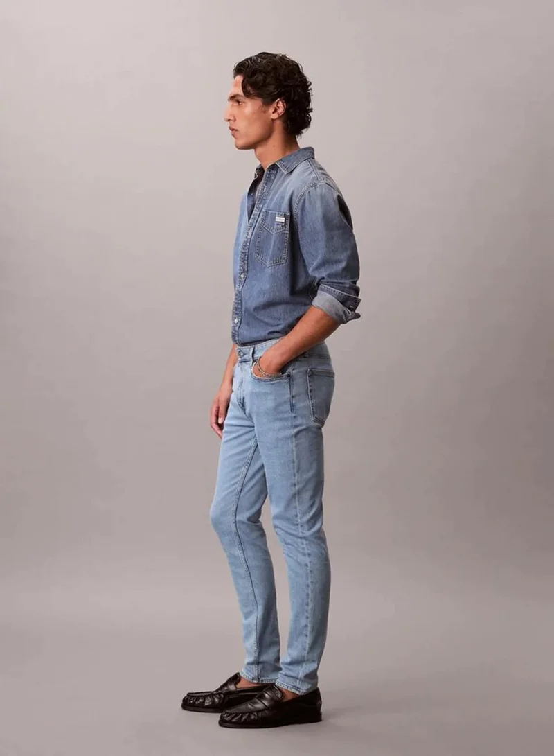 Calvin Klein ADAM LT STONE Slim Tapered Jeans for Men | Best Price UAE