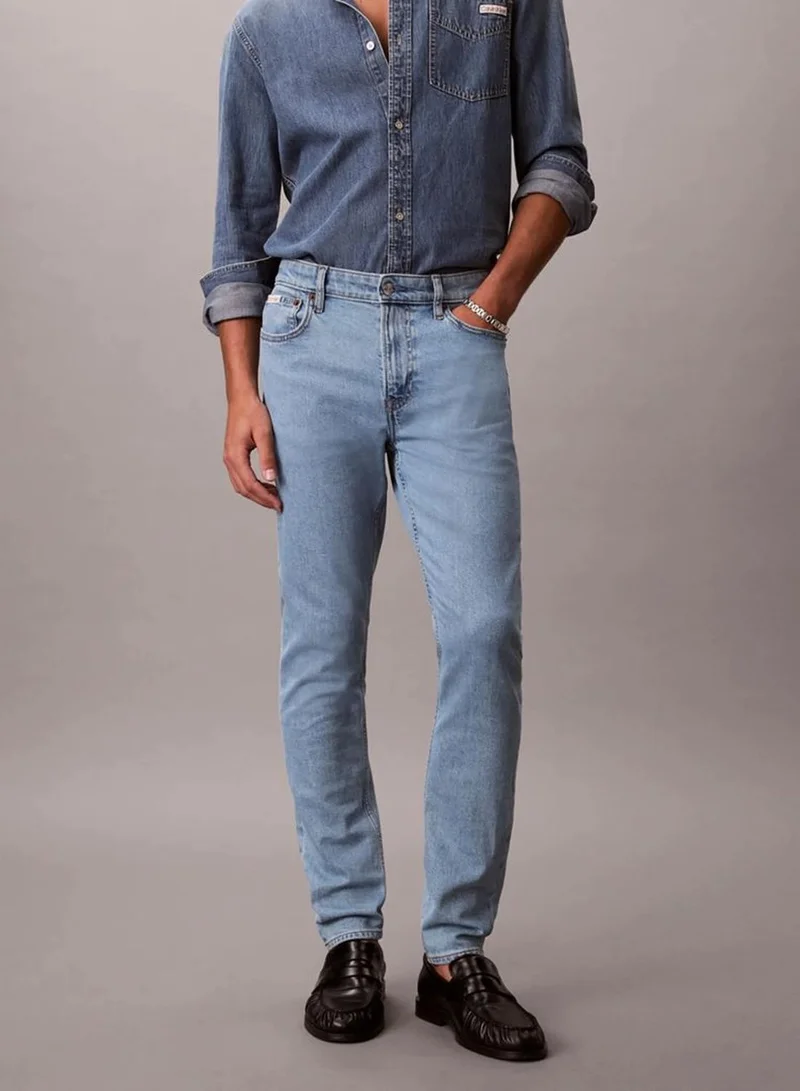 Calvin Klein ADAM LT STONE Slim Tapered Jeans for Men | Best Price UAE