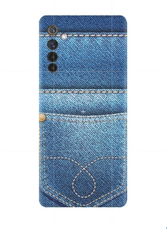 إيه إم سي ديزاين غطاء حماية واقِ لهاتف ريلمي 6 أزرق