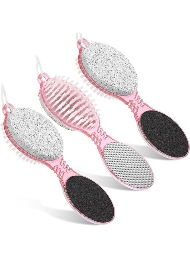 4 in 1 Multifunctional Pedicure Tool - Pumice Stone + Metal File + Sanding Board + Nail & Finger Cleaning Brush - Heel & Callus Cleaner - Suitable for Home Use - Multicolor - Image 1