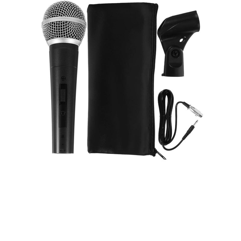 Dynamic Handheld Cardioid Wired Microphone with Black Body for Karaoke Stage Performance And Sound Equipment - Image 2