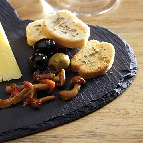 KitchenCraft Artes HeartShaped Slate Serving Platter HandFinished Serveware Centrepiece  25 cm 10 Grey - Image 4