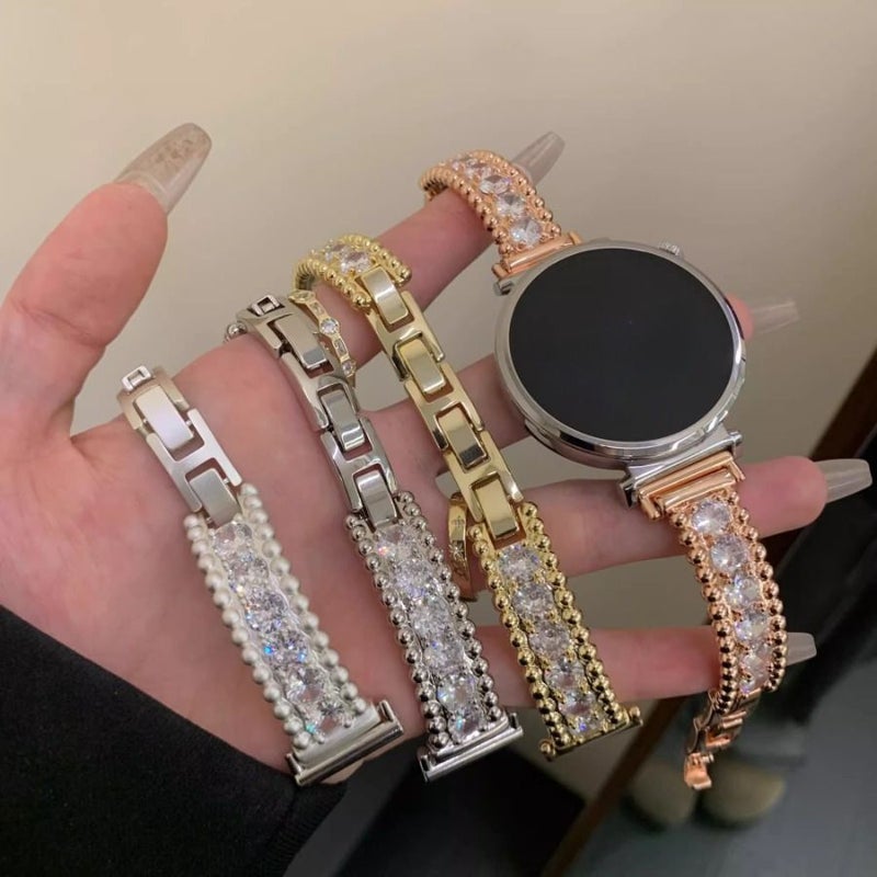Golden Strap Compatible With Huawei HW Band 8 9 10 NFC Smartwatch Band - Image 4