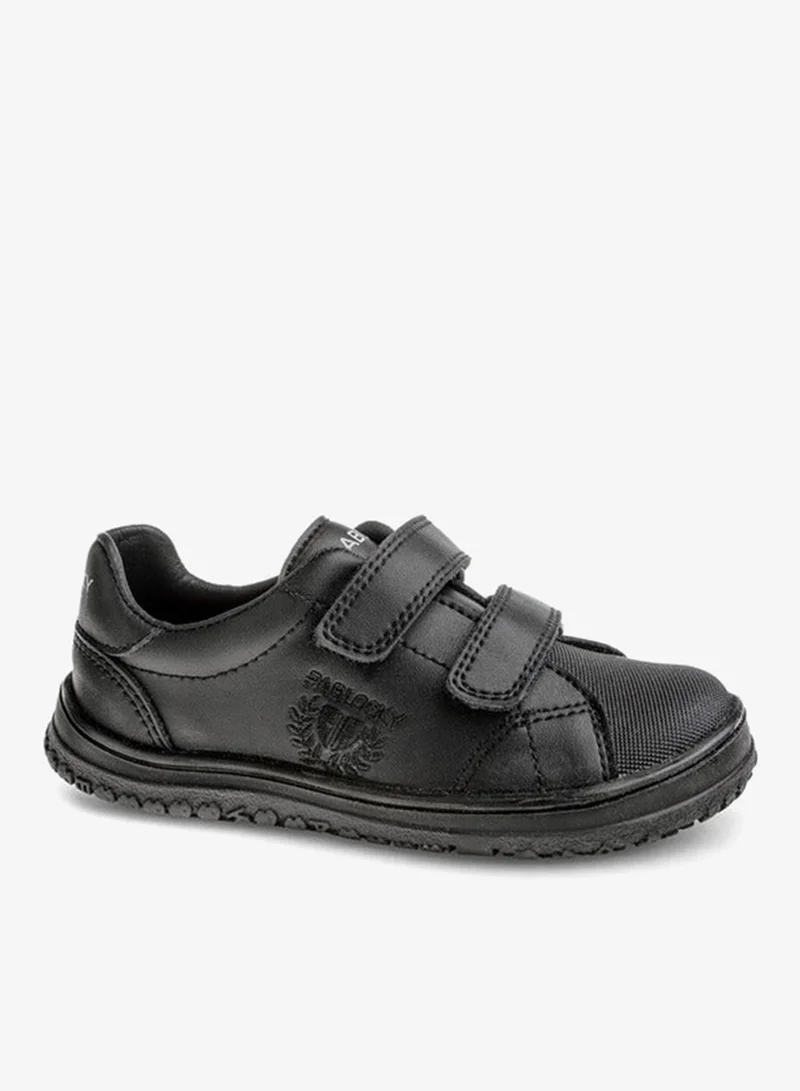 Pablosky Boys' Solid School Shoes With Hook And Loop Closure - 200010-D