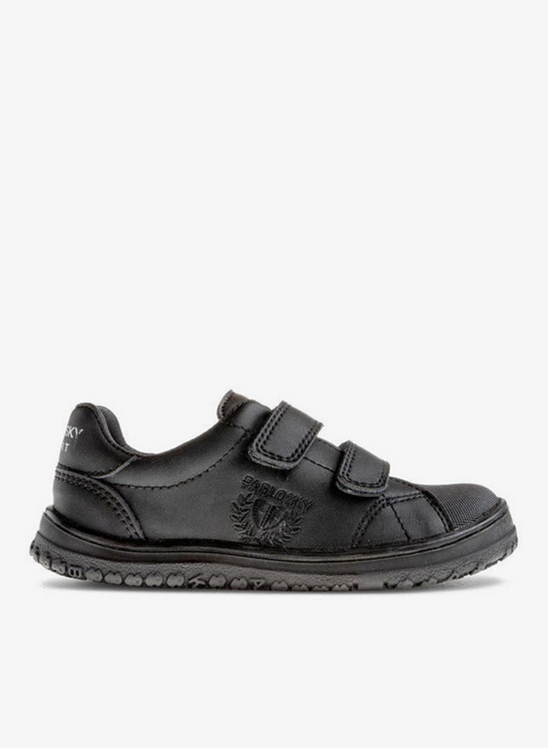 Pablosky Boys' Solid School Shoes with Hook and Loop Closure - 200010-D - Image 2