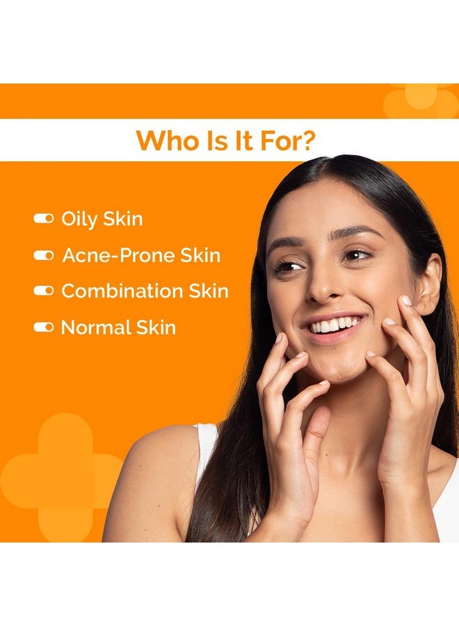 THE derma Co . 1% واقي شمس هايالورونيك SPF 50 جل مائي، PA++++، خفيف الوزن، بدون أثر أبيض لحماية واسعة النطاق وضوء أزرق للبشرة الدهنية، والجافة، والمعرضة لحب الشباب - 125 جرام - Image 3