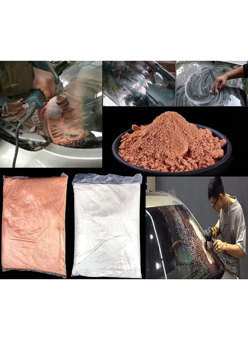 DIY Crafts DIY Crafts 550 Gram, Light Pink, Tero Composite Polishing Cerium Oxide Powder Office Ceramic Tiles Windows Mirror Home Office Window Balcony Look Old Glass Cleaning Powde (550 Gram, Light Pink)  - Image 4