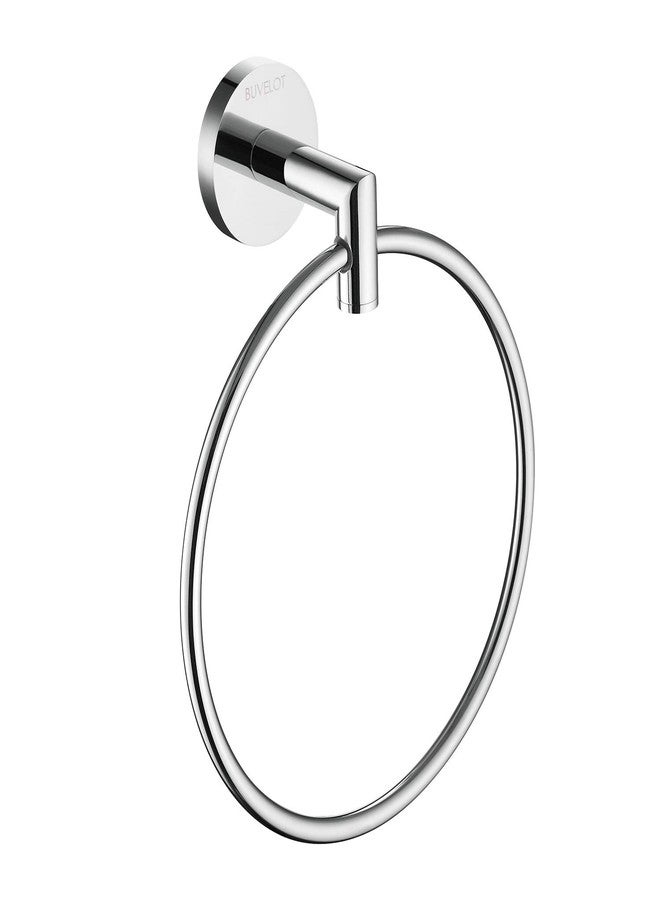 BUVELOT Hand Towel Holder for Bathroom Chrome Towel Ring Bath Towel Hanger Modern Hand Towel Rack Wall Mounted,077060-CR Leo Seires - Image 4