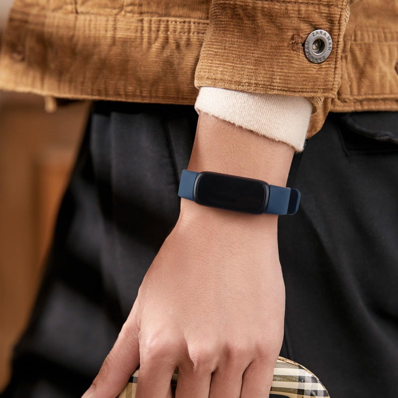Meliya for Fitbit Inspire 3 Bands Women Men, Soft Silicone Adjustable Wristband Replacement Sport Straps Compatible with Fitbit Inspire 3 Fitness Tracker (Abyss Blue) - Image 5