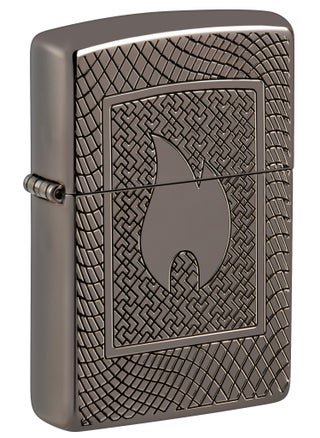 48569 24095 Flame Pattern Design Armor High Polish Black Windproof Lighter - pzsku/Z8397C8744421343BD13FZ/45/_/1724329913/058e4074-80fc-4e3c-9f8c-ce3e061397e8