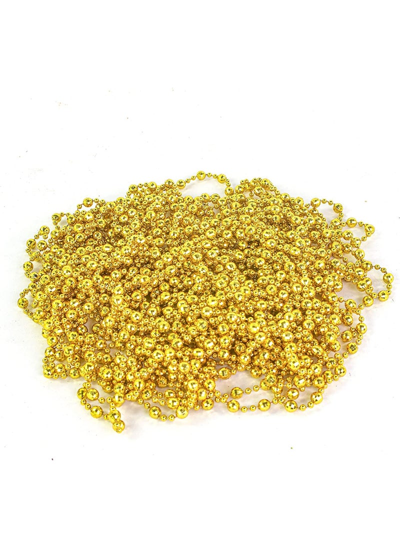 Lazybeee LAZYBEEE 10 Pcs Golden Beads Pearl Chain for Christmas Decoration Golden Color Beaded Chain Garlands Merry Christmas Ribbon for X mas Christmas Tree Decoration Hanging Ornaments New Year Party  - Image 3